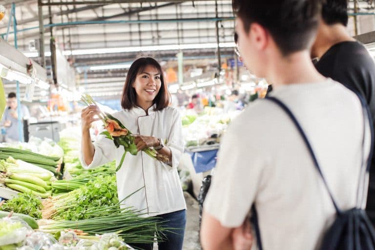 Visita a un mercado local